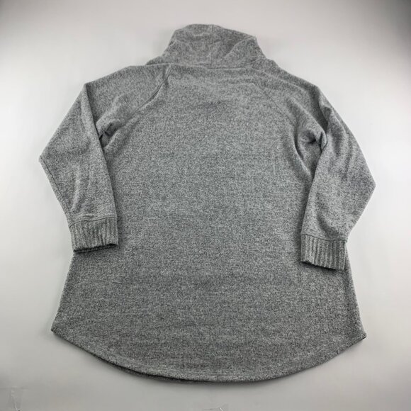 Torrid Gray Heather Super Soft Plush Cowl Neck Tunic Sweater 1X - Picture 7 of 7